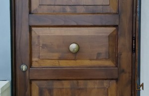 Porte castagno cornice barocca