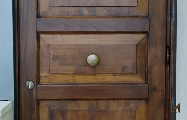 Porte castagno cornice barocca